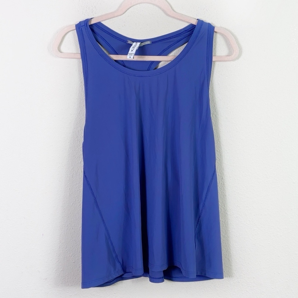 Athleta Actiwear Momentum Racerback Royal Purple Bluish Tank Top size 1X